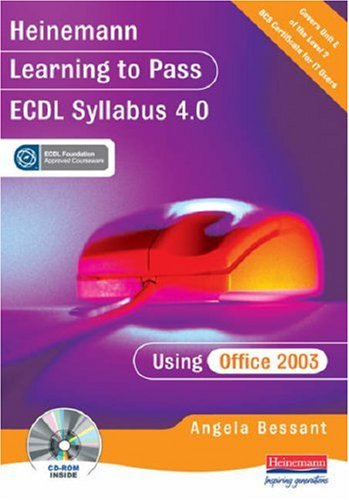 Beispielbild fr Learning to Pass ECDL Version 4.0 Using Office 2003 zum Verkauf von AwesomeBooks