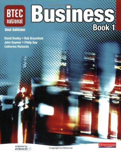 Beispielbild fr BTEC National Business: Book 1: Student Bk. 1 zum Verkauf von AwesomeBooks