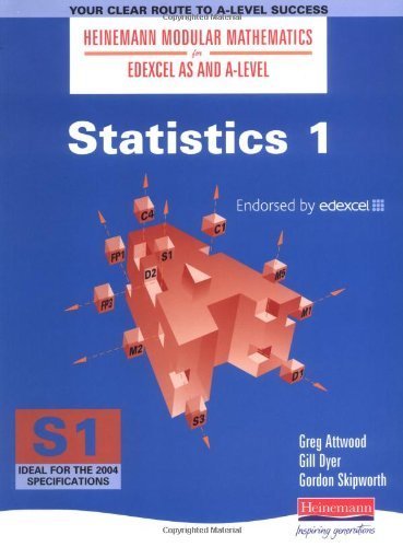 Imagen de archivo de Heinemann Modular Maths For Edexcel AS & A Level Statistics 1 (S1): Bk. 1 (Heinemann Modular Mathematics for Edexcel AS and A Level) a la venta por AwesomeBooks