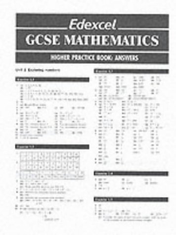 Edexcel Gcse Maths Higher Answers Book Pre 06 Edexcel Gcse Mathematics Abebooks Pledger