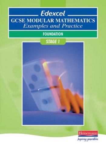 Imagen de archivo de Edexcel GCSE Modular Maths Foundation Stage 1 Examples & Practice (Pre 2006 Edexcel GCSE Modular Mathematics) a la venta por WorldofBooks