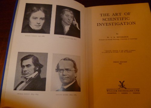 Stock image for The Art of Scientific Investigation for sale by Golden Bridge Books