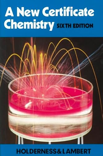 A New Certificate Chemistry (9780435644291) by A Holderness