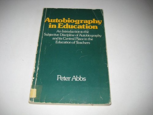 Beispielbild fr Autobiography in Education. zum Verkauf von Plurabelle Books Ltd