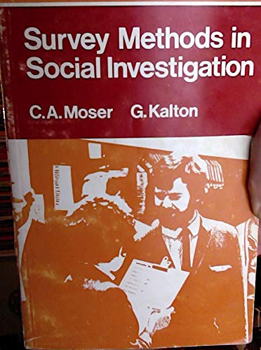 Imagen de archivo de Survey Methods in Social Investigation a la venta por Anybook.com