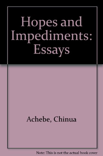 Stock image for Hopes and Impediments: Essays for sale by Anybook.com