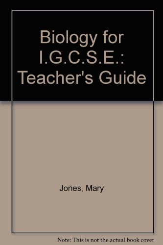 Biology IGCSE: Teacher's Guide (9780435966737) by Jones, Mary