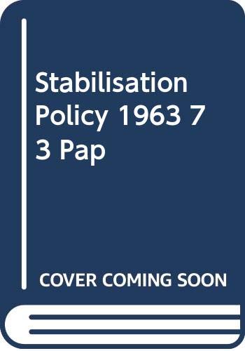 9780435973766: Stabilization policy in an African setting: Kenya, 1963-1973 (Studies in the economics of Africa)