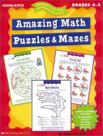 9780439042369: Amazing Math Puzzles & Mazes (4-5)