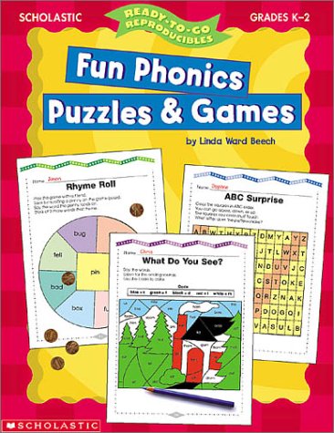 Beispielbild fr Ready-To-Go Reproducibles, Fun Phonics Puzzles and Games zum Verkauf von Wonder Book