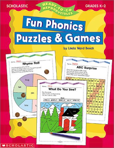 Imagen de archivo de Ready-To-Go Reproducibles, Fun Phonics Puzzles and Games a la venta por Wonder Book