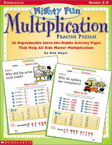 9780439077545: Mighty-Fun Multiplication Practice Puzzles: Grades 2-5