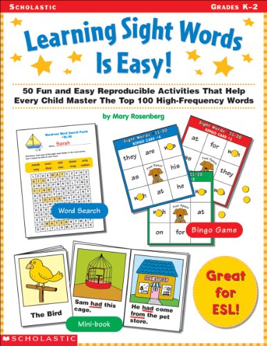 Imagen de archivo de Learning Sight Words is Easy!: 50 Fun and Easy Reproducible Activities That Help Every Child Master The Top 100 High-Frequency Words a la venta por SecondSale