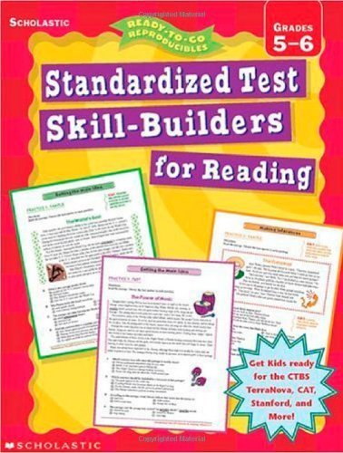 9780439162319: Standardized Test Skill Builders for Reading (5-6)