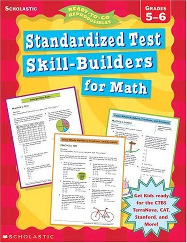 9780439162333: Standardized Test Skill Builers for Math - Grade 5-6