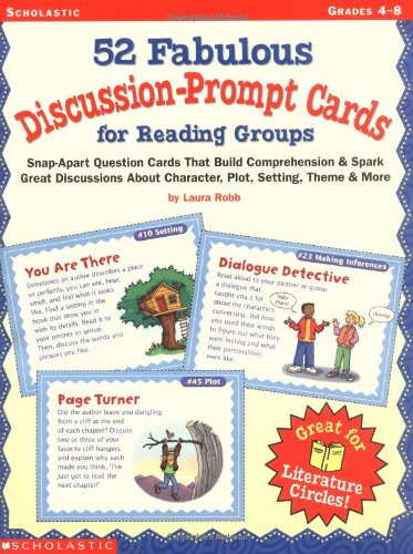 Stock image for 52 Fabulous Discussion-Prompt Cards for Reading Groups, Grades 4-8 for sale by Gulf Coast Books