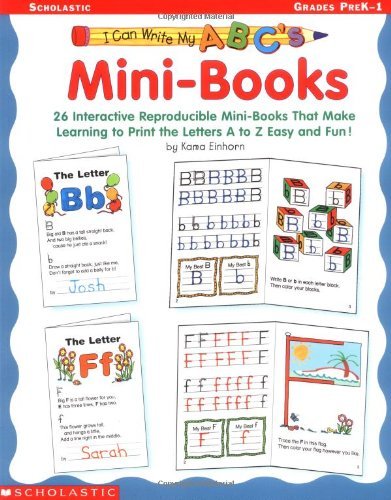 Beispielbild fr I Can Write My ABC's: Mini-Books: 26 Interactive Reproducible Mini-Books That Make Learning to Print the Letters A to Z Easy and Fun! zum Verkauf von SecondSale