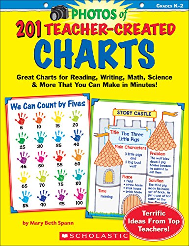 Imagen de archivo de 201 Teacher-Created Charts: Easy-to-Make, Classroom-Tested Charts That Teach Reading, Writing, Math, Science & More! a la venta por SecondSale