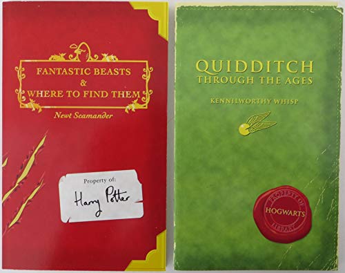 9780439284035: Harry Potter Schoolbooks: Quidditch Through the Ages and Fantastic Beasts and Where to Find Them