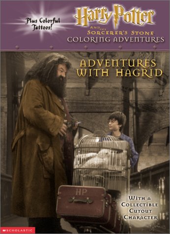 Imagen de archivo de Harry Potter Adventures With Hagrid (Coloring Book With Tattoos) a la venta por Wonder Book
