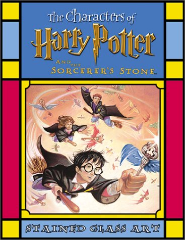 Stock image for The Characters of Harry Potter and the Sorcerer's Stone Stained Glass Art for sale by Jenson Books Inc