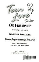 Beispielbild fr On Friendship, a Book for Teenagers (Teen Love Series) zum Verkauf von Better World Books