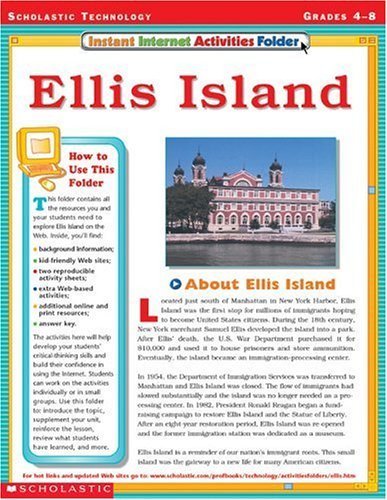 Imagen de archivo de Instant Internet Activities Folder: Ellis Island a la venta por BookHolders