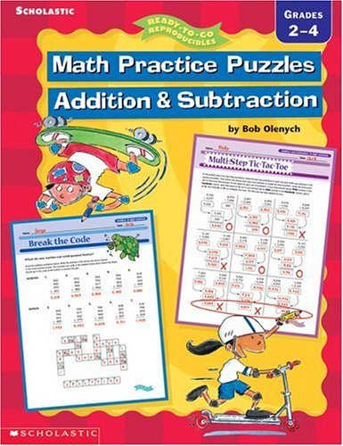 9780439309424: Math Practice Puzzles Addition and Subtraction
