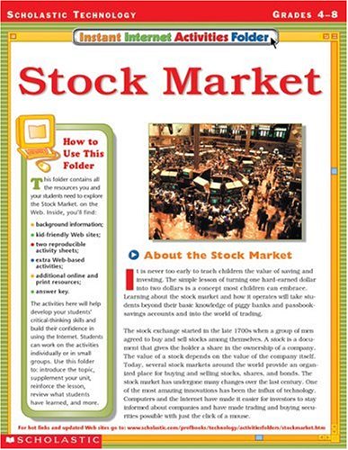 9780439309523: Instant Internet Activities Folder: Stock Market