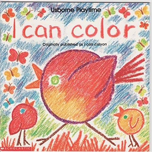 9780439323680: I can color (Usborne playtime)