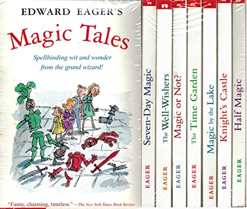 Stock image for Edward Eager's Magic Tales [Boxed Set] Half Magic, Magic by the Lake, Time Garden, Knight's Castle, Magic or Not?, Well-Wishers, Seven-Day Magic for sale by Star Cat Books