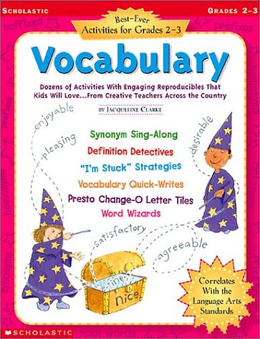Beispielbild fr Best-Ever Activities for Grades 2-3: Vocabulary zum Verkauf von Better World Books