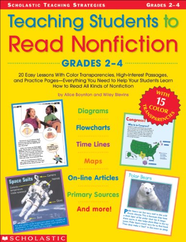 Stock image for Teaching Students To Read Nonfiction: Grades 2-4 for sale by Reliant Bookstore