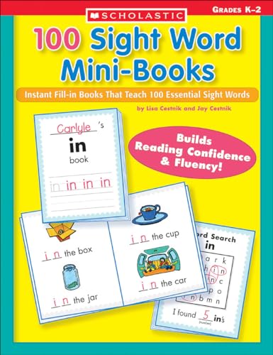 9780439387804: 100 Sight Word Mini-Books: Instant Fill-in Mini-Books That Teach 100 Essential Sight Words