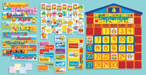 9780439394055: All-in-One Schoolhouse Calendar (Scholastic Bulletin Boards)