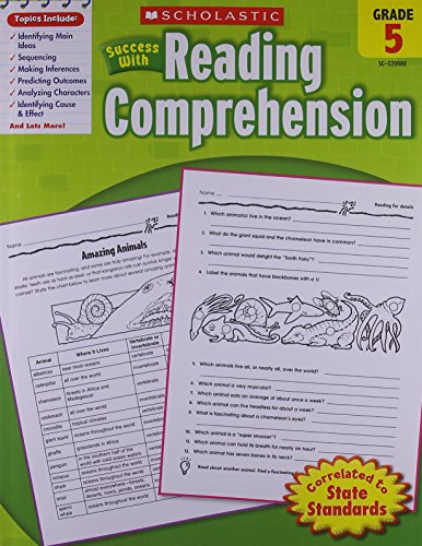Stock image for Scholastic Success With: Reading Comprehension Workbook: Grade 5 for sale by Half Price Books Inc.