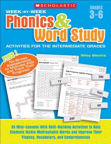 Beispielbild fr Week-By-Week Phonics &amp; Word Study Activities for the Intermediate Grades zum Verkauf von Blackwell's