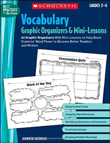 Beispielbild fr Vocabulary : 20 Graphic Organizers with Mini-Lessons to Help Boost Students' Word Power to Become Better Readers and Writers zum Verkauf von Better World Books
