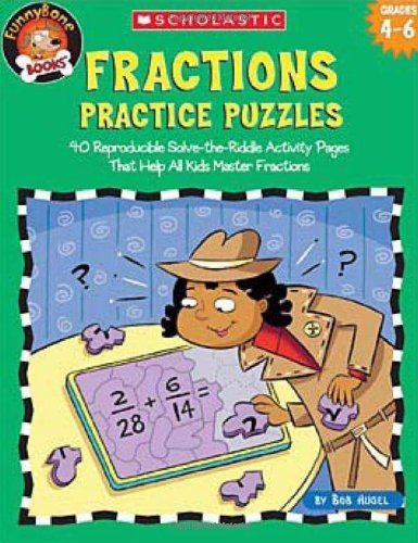 Imagen de archivo de Funnybone Books: Fractions Practice Puzzles (Grades 4-6) a la venta por HPB-Diamond