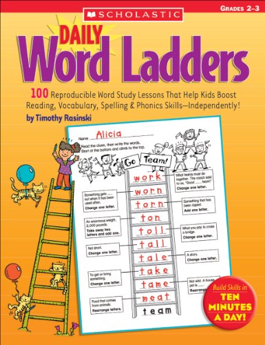 Imagen de archivo de Daily Word Ladders: Grades 2-3: 100 Reproducible Word Study Lessons That Help Kids Boost Reading, Vocabulary, Spelling & Phonics Skills--Independently! a la venta por ZBK Books
