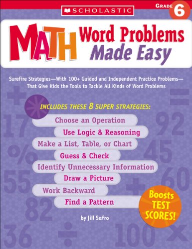Imagen de archivo de Math Word Problems Made Easy: Grade 6 a la venta por Jenson Books Inc