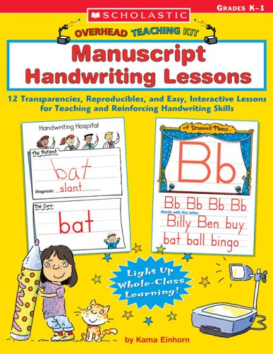 9780439531252: Manuscript Handwriting Lessons: 12 Transparencies, Reproducibles, and Easy, Interactive Lessons for Teaching and Reinforcing Handwriting Skills (Overhead Teaching Kit)
