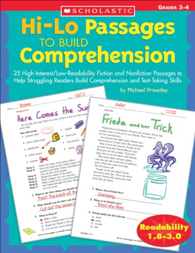 Imagen de archivo de Hi-Lo Passages To Build Reading Comprehension Skills: Grades 3-4 (Hi-Lo Passages To Build Comprehension) a la venta por Goodwill of Colorado