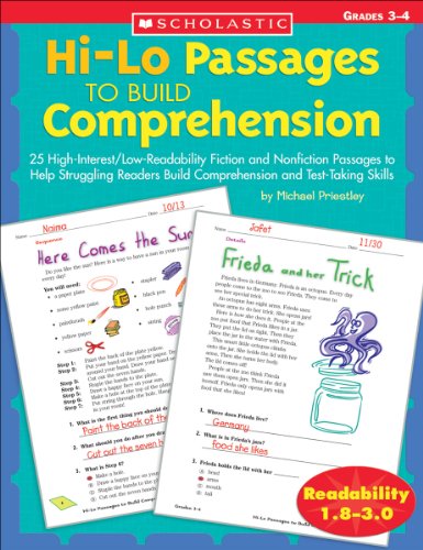 Hi-Lo Passages To Build Reading Comprehension Skills: Grades 3-4 (Hi-Lo Passages To Build Comprehension) (9780439548878) by Priestley, Michael