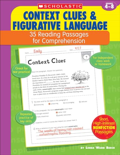 Imagen de archivo de Context Clues & Figurative Language: 35 Reading Passages for Comprehension a la venta por SecondSale