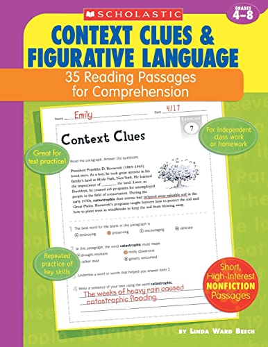 Stock image for Context Clues & Figurative Language: 35 Reading Passages for Comprehension for sale by SecondSale