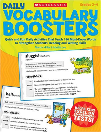 9780439554350: Daily Vocabulary Boosters: Quick and Fun Daily Activities That Teach 180 Must-Know Words to Strengthen Students Reading and Writing Skills (Teaching Resources)