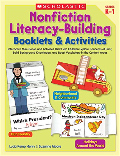 Stock image for Nonfiction Literacy-Building Booklets & Activities: Interactive Mini-Books and Activities That Help Children Explore Concepts of Print, Build . and Boost Vocabulary in the Content Areas for sale by HPB-Diamond