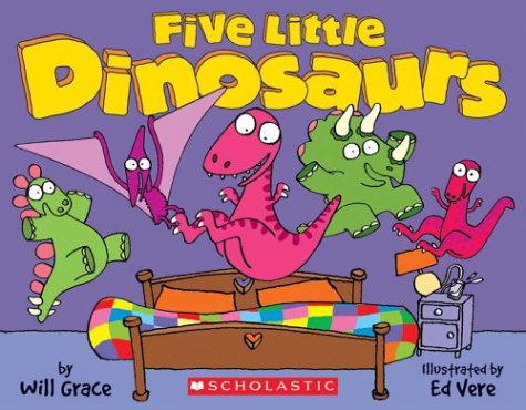 9780439583930: Five Dinosaurs Jumping on the Bed