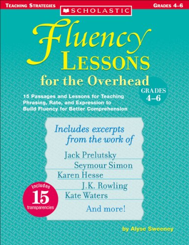 Beispielbild fr Fluency Lessons for the Overhead zum Verkauf von Better World Books